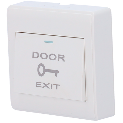 Pulsante di liberazione porta - Uso professionale - Testato 500.000 usi - NO/COM | Superficie - Misure 86 (H) x 86 (l) x 25 (P) mm - Fabbricato in plastica