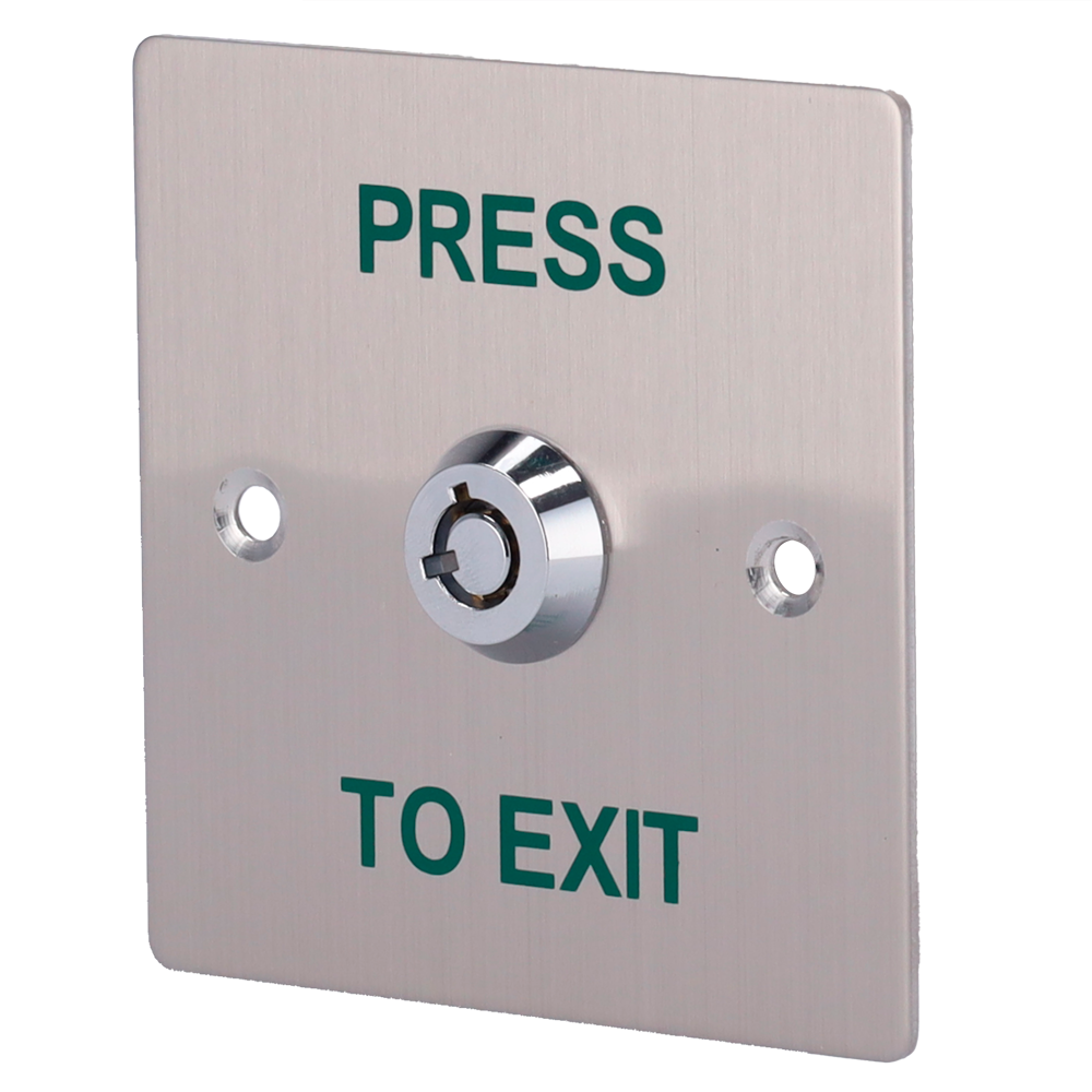 Interruttore a chiave - Uso professionale - Testato 500.000 usi - NO/NC/COM | Montaggio a incasso o in superficie - Misure 86 (H) x 86 (l) x 29 (P) mm - Realizzato in acciaio inox