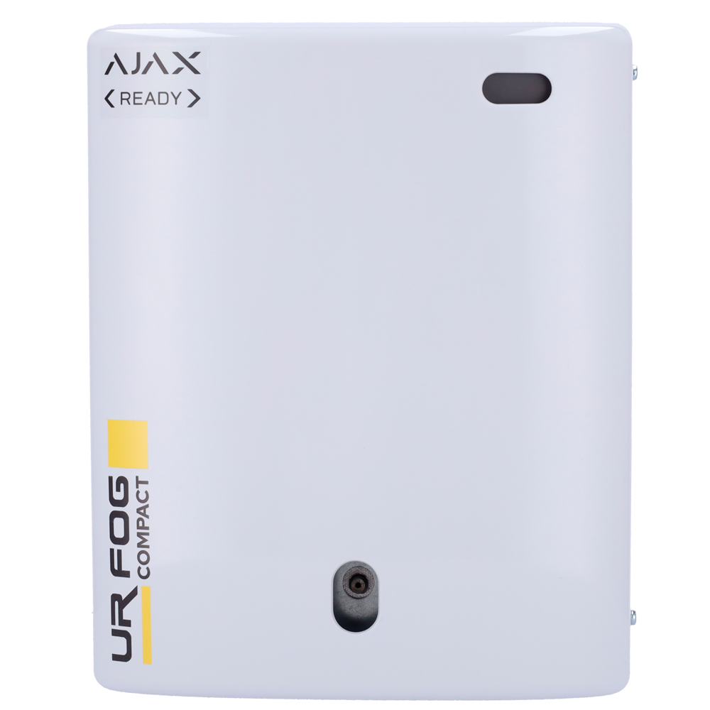 URFOG Ajax Ready - Nebbiogeno gamma Compact - 2 relè Ajax integrati (inserimento e sparo) - Fino a 390 m3 di copertura - Dimensioni e peso ridotti - Non lascia tracce dopo lo sparo