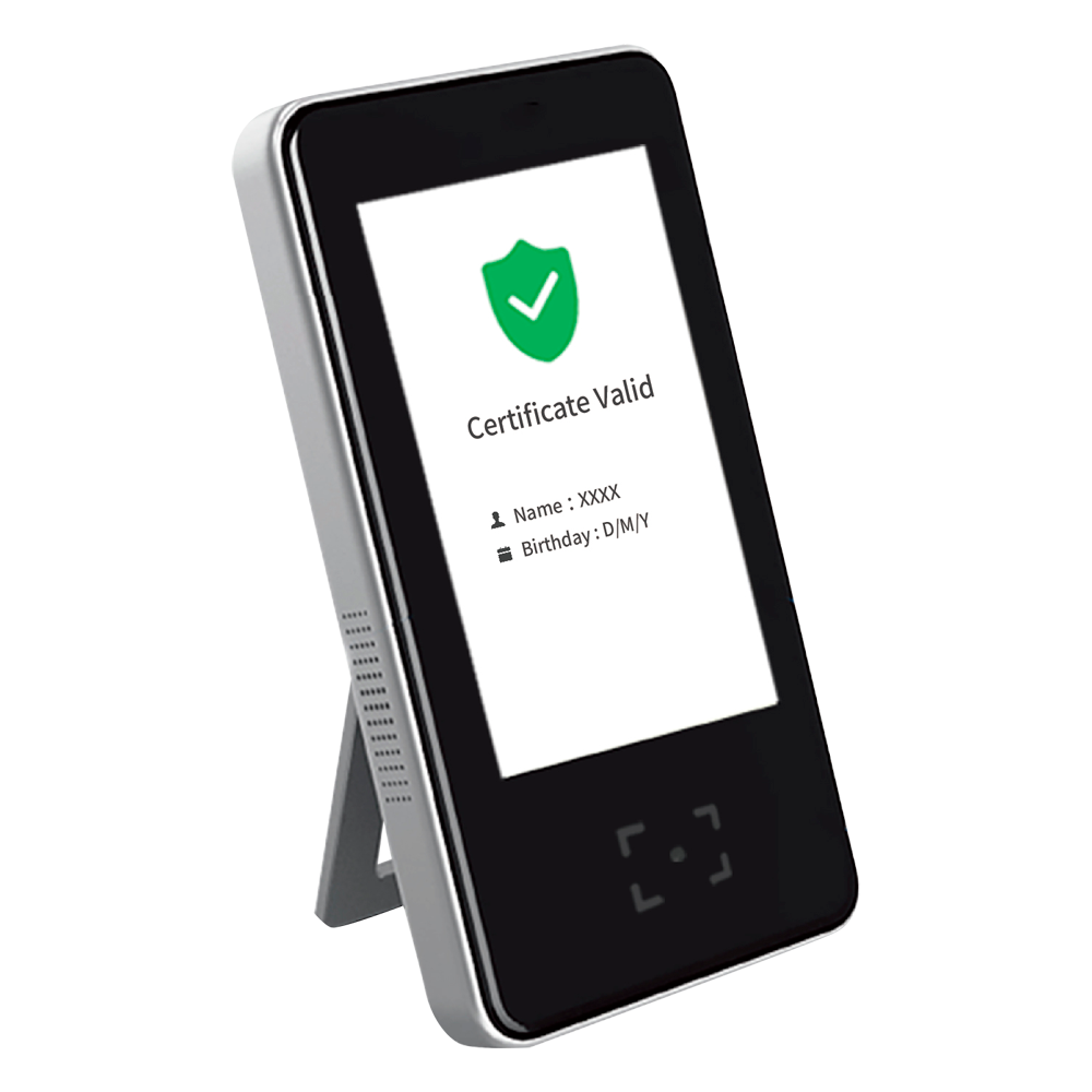 Lettore Green Pass QR | Certificato COVID EU - Connessione Ethernet e WiFi | Multilingue - Verifica tutti i tipi di certificazione Covid - Autenticazione con i Server dei paesi dell' Unione Europea - Plug&amp;Play | Installazione a parete o s...