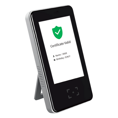 Lettore Green Pass QR | Certificato COVID EU - Connessione Ethernet e WiFi | Multilingue - Verifica tutti i tipi di certificazione Covid - Autenticazione con i Server dei paesi dell' Unione Europea - Plug&amp;Play | Installazione a parete o s...