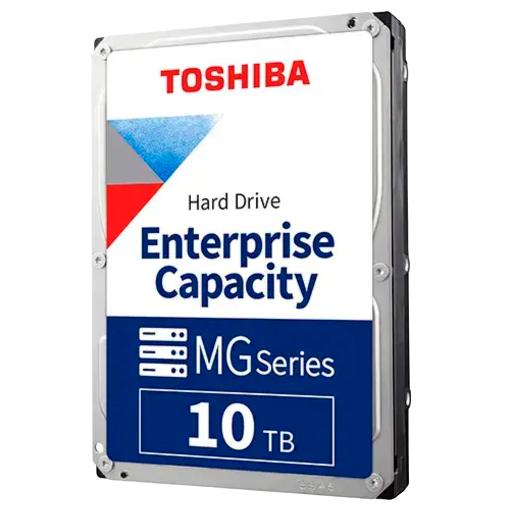 Disco duro Toshiba - Capacidad 10 TB - Interfaz SATA 6 Gb/s - Hasta 32 transmisiones de inteligencia artificial - Modelo MG10ADA10TE - Especial para videograbadores de red (NVR)