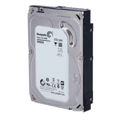 Disco duro Seagate Modelo ST2000VM003 - Capacidad 2 TB - Interfaz SATA 6 Gb/s - Especial para Videograbadores - Suelto o instalado en DVR - Reacondicionado
