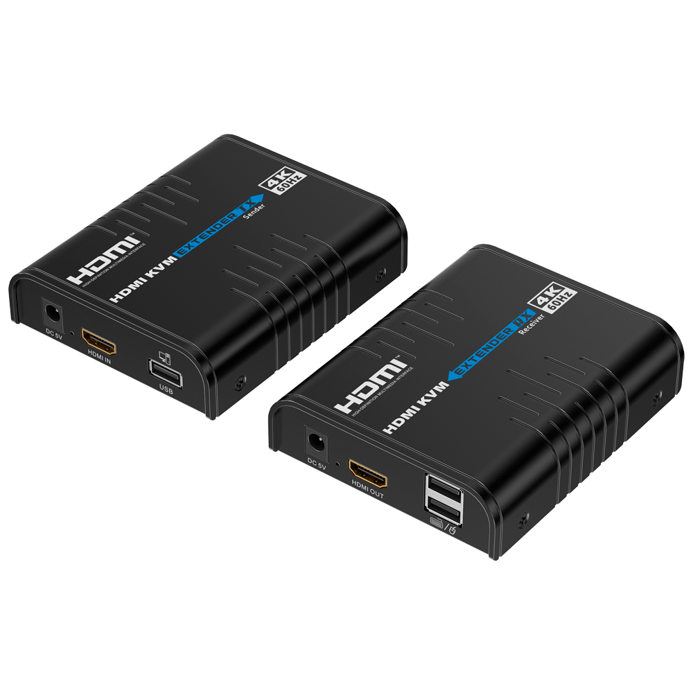 Extender KVM del segnale HDMI - Distanza 120 m - Risoluzione 4K - Consente connessioni 1:M