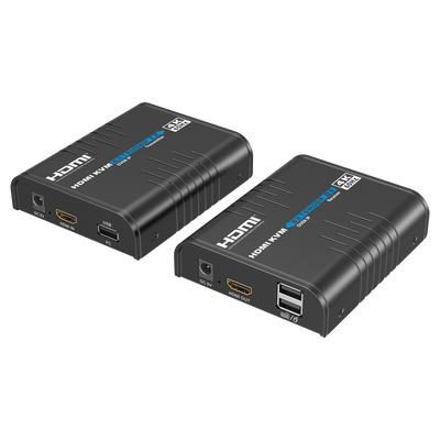 FENIVA | Matrice di segnale HDMI IP - Consente NxM - Risoluzione 4K - Include 1 trasmettitore e 1 ricevitore - Funzione KVM
