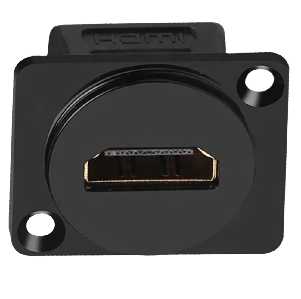 Connettore - Cavo da HDMI maschio a HDMI maschio - Due connettori HDMI femmina - Montaggio a incasso