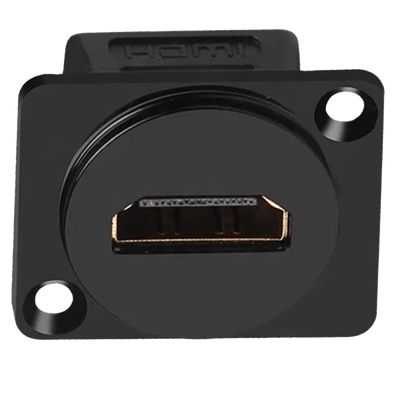 Connettore - Cavo da HDMI maschio a HDMI maschio - Due connettori HDMI femmina - Montaggio a incasso