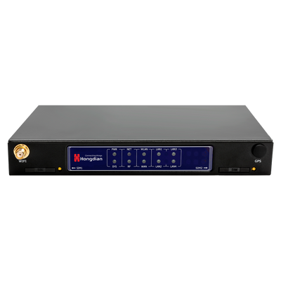 Hongdian Router Industriale 4G - 4G Cat 4 - GPS - 5 porte Ethernet RJ45 Fast Ethernet  - Dual SIM Dual Modem  - Porte RS232/RS485 - Wi-Fi 802.11b/g/n 2.4GHz