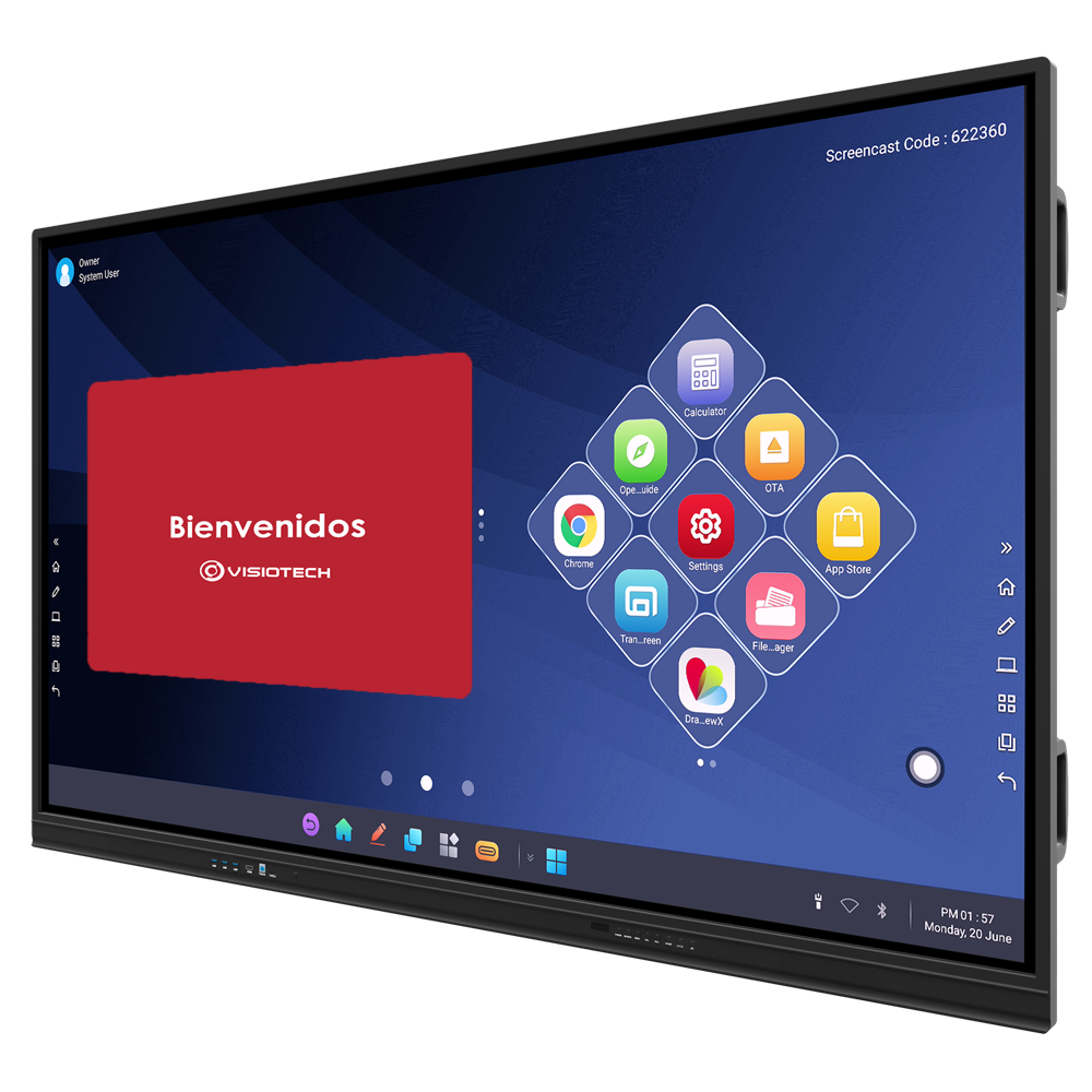 Schermo interattivo IBOARD 55'' 4K - Risoluzione 3840x2160 - Ingressi HDMI