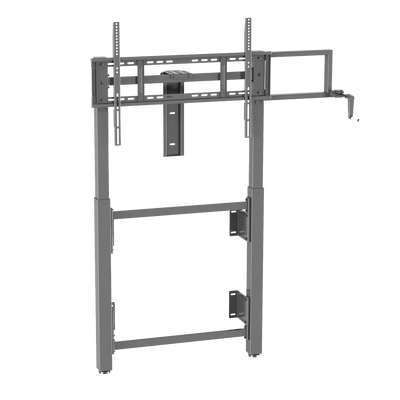 Supporto a pavimento e a parete con manovella - Peso supportato 80Kg - VESA 900x600mm - Altezza regolabile