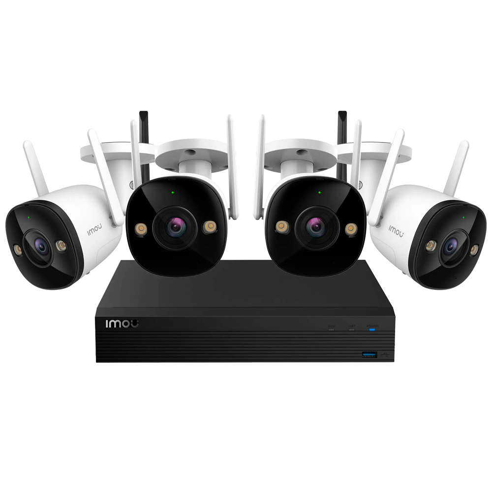 Telecamera Wifi Imou 2 Megapixel - Color Night Vision / Flash deterrente - Ottica 2.8 mm - IR 30 m - Rilevamento intelligente delle persone - Audio bidirezionale - Adatto per esterni IP67