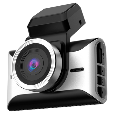 Dash Cam 4K / Cámara Dual - Amplio campo de visión - Pantalla de 3&quot; / Control de voz - Módulo de punto de acceso WiFi - Detección de colisiones / GPS Track - IP52