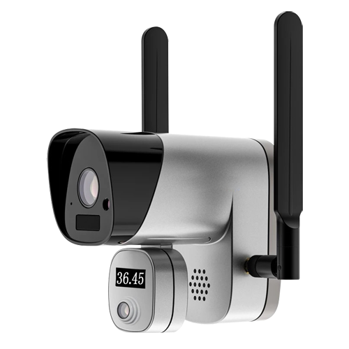 Telecamera IP WiFi 2 Megapixel - Misurazione della temperatura corporea - Precisione ± 0.3ºC - Distanza di misurazione fino a 1.5m - Connessione con APP Smartphone - ONVIF per il collegamento al NVR