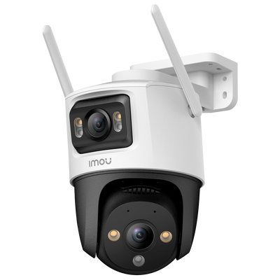 Telecamera Wifi Doppia ottica PT Imou 3 MP 2K - Movimento e Autotracking - Lente 3.6mm / IR 30m - Rilevamento di persone e veicoli - Audio Bidirezionale / Sirena - App Imou Life