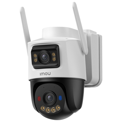 Cámara AOV Dual 5MP+5MP - 4G+SIM / WiFi/ 10000 mAh - 3.6mm / Autotracking / IR + Full-color - Audio bidireccional / Sirena + Flash azul-rojo - IMOU SENSE humanos + 128GBSD  - Apta para exterior