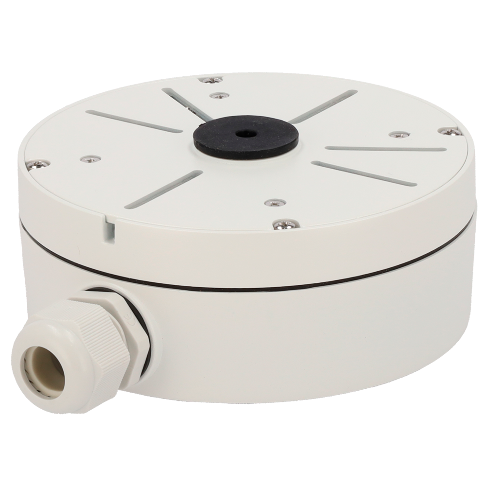 Scatola di giunzione - Per telecamere bullet / turret - Per esterni - Installazione a tetto o parete - Passacavo