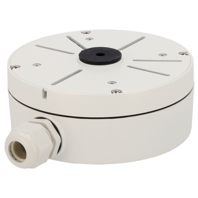 Scatola di giunzione - Per telecamere bullet / turret - Per esterni - Installazione a tetto o parete - Passacavo