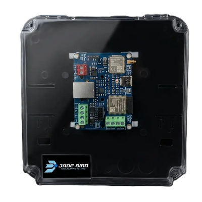 FENIVA | Modulo di comunicazione integrato per Jade Bird - Connessione ridondante IP Ethernet e 4G LTE.   - Trasmissione diretta a Centrali Operative tramite Contact ID.   - Integrazione tramite relè o bus di comunicazione.   - Configurazione rapida c...