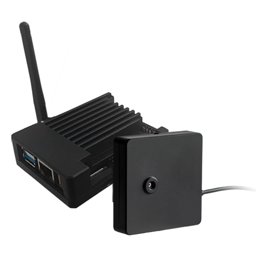 KIT Telecamera termográfica + Mini PC Android - Misurazione della temperatura corporea in tempo reale - Risoluzione termica 256x192 | Precisione ±0.5ºC - Sensibilità termica ≤50mK - Misurazione della temperatura su volti fino a 2 m di distanz...