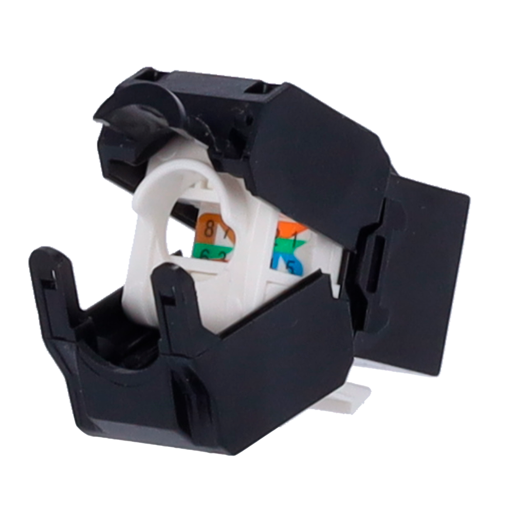 Connettore per cavi UTP - Connettore uscita RJ45 - Compatibile UTP categoria 6A - Facile installazione senza necessità di strumenti - Poche perdite