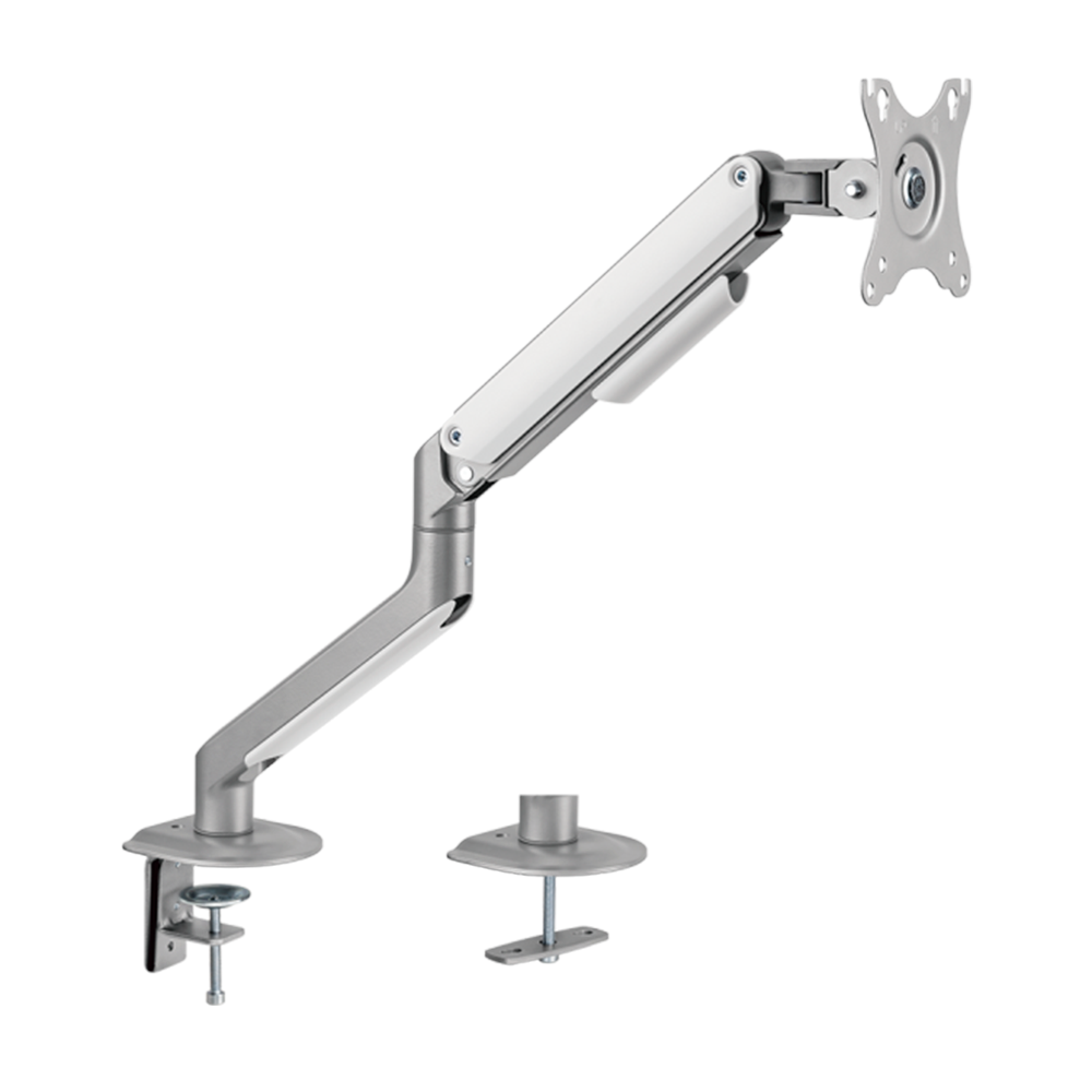Brazo para monitor - Instalación en mesa - Carga máxima 9Kg - Inclinación -55º +55º - VESA 75x75 - VESA 100x100mm