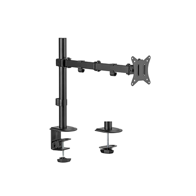 Supporto a braccio per monitor - Installazione a tavolo - Carico massimo 9Kg - Inclinazione -45º +45º - VESA 75x75 - VESA 100x100mm
