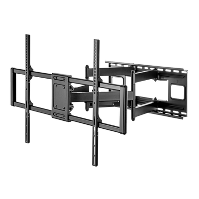 Supporto con braccio - Peso supportato 120Kg - VESA 900x600mm - Distanza dalla parete di 75-703mm - Inclinazione +5º / -15º - Rotazione +60º / -60º