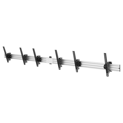 Soporte para videowall - Disposición 3x1 - Peso soportado 50 Kg/monitor - VESA 600x400/monitor - Distancia a la pared 100mm - Inclinación