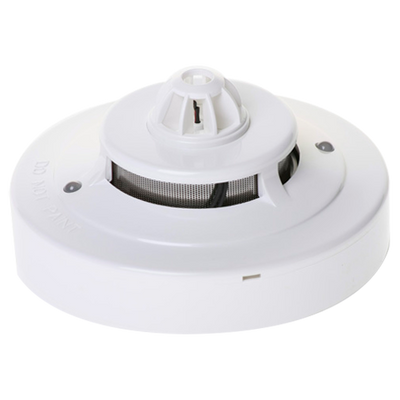 Rivelatore convenzionale ottico termico per incendi - Certificato EN54 parte 5-7 - Allarme a doppio LED per la visualizzazione da qualsiasi luogo - Realizzato in materiale ABS resistente al calore - Non include base - Base intercambiabile con...