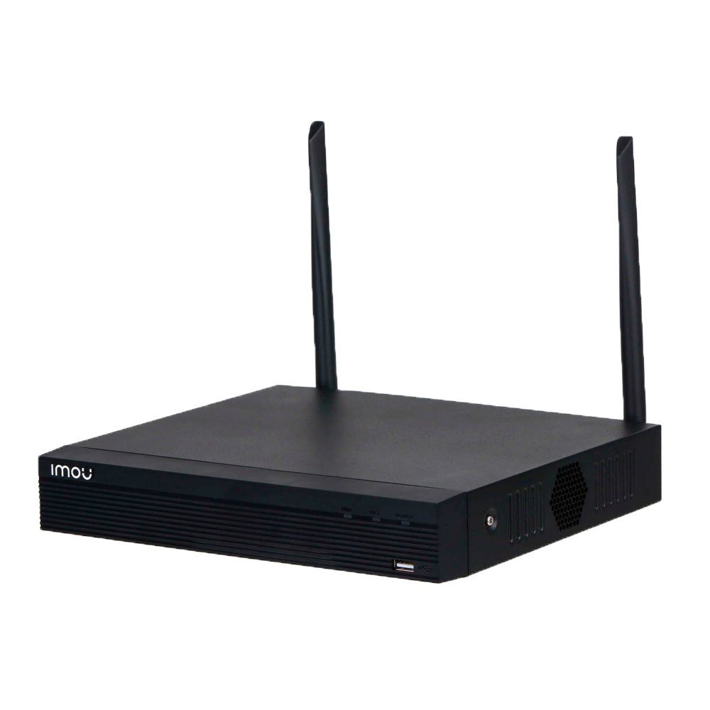 Videoregistratore WiFi per telecamere Imou  - WiFi 2.4GHz e cavo LAN - 4 CH video IP  - Compressione H.265+ / H.264+ - Uscita HDMI e VGA - Ammette 1 hard disk