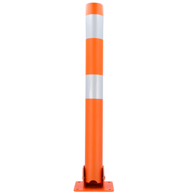 Barriera parcheggio privato - Azionamento manuale - Design del dissuasore cilindrico - Blocco con lucchetto - Installazione su superficie - Realizzato in acciaio