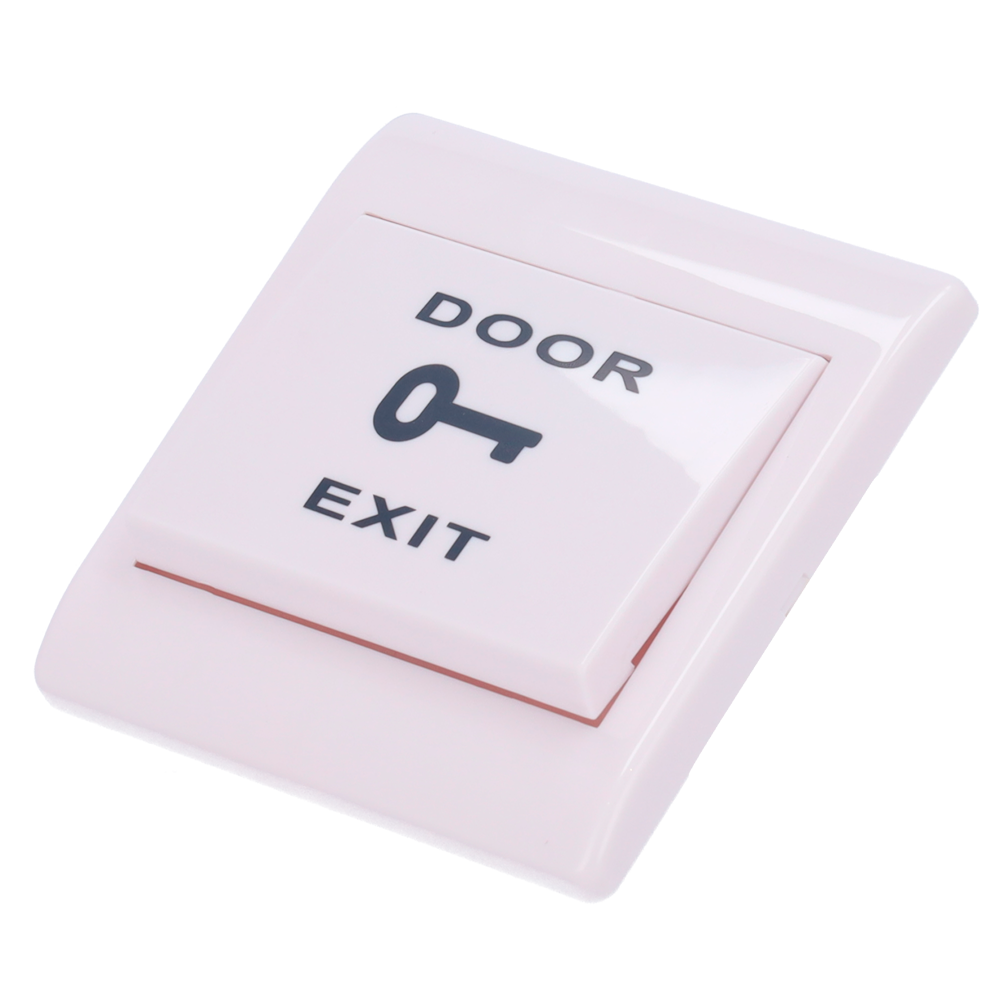Pulsante di liberazione porta - Uso professionale - Testato 500.000 usi - NO/NC/COM | Da incasso - Misure 86 (H) x 86 (l) x 20 (P) mm - Fabbricato in plastica