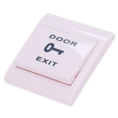 Pulsante di liberazione porta - Uso professionale - Testato 500.000 usi - NO/NC/COM | Da incasso - Misure 86 (H) x 86 (l) x 20 (P) mm - Fabbricato in plastica