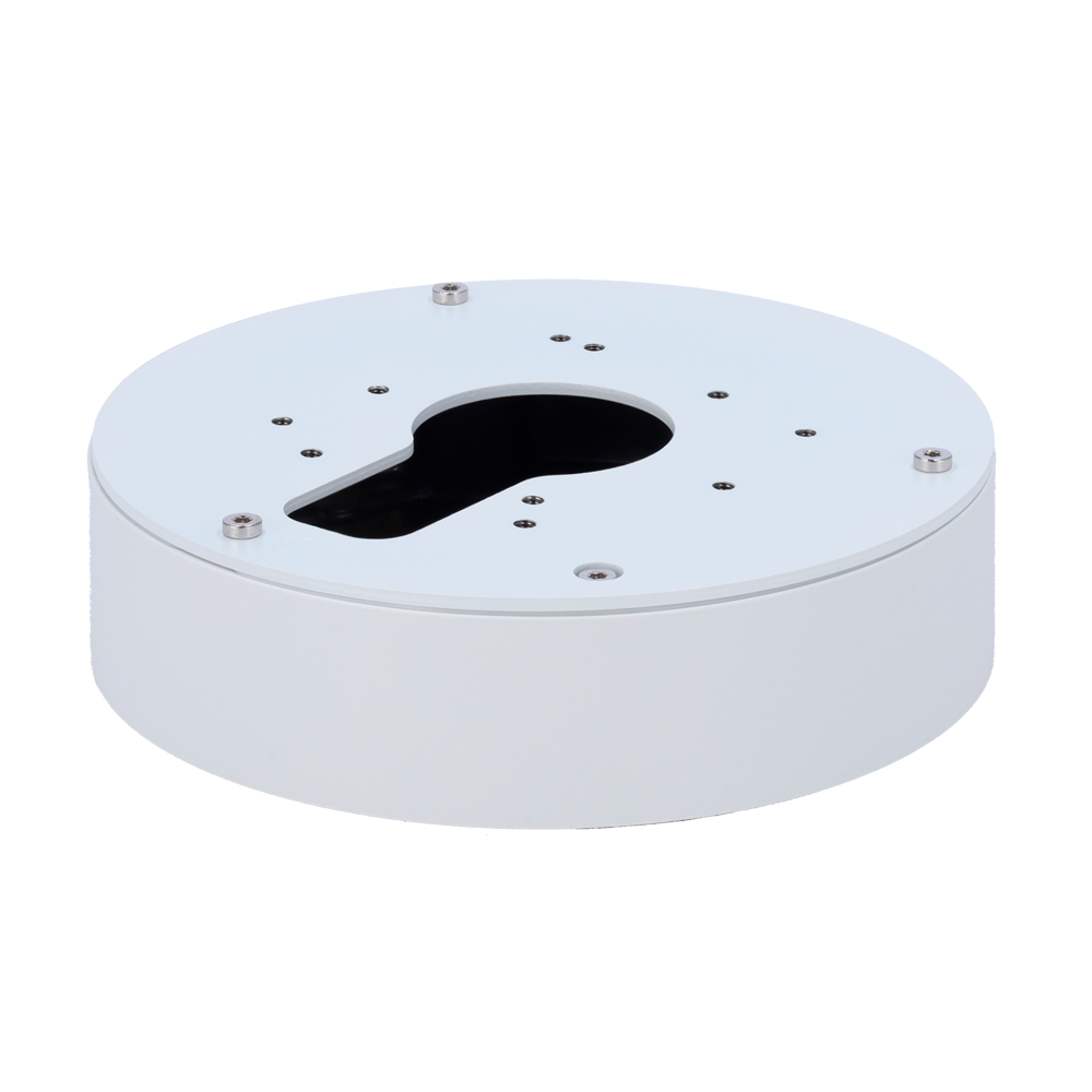 Scatola di giunzione - Per telecamere dome motorizzate - Per interni - Lega di alluminio e SGCC - Passacavo - Colore bianco | 43.4 (H) x 162 (Ø) mm