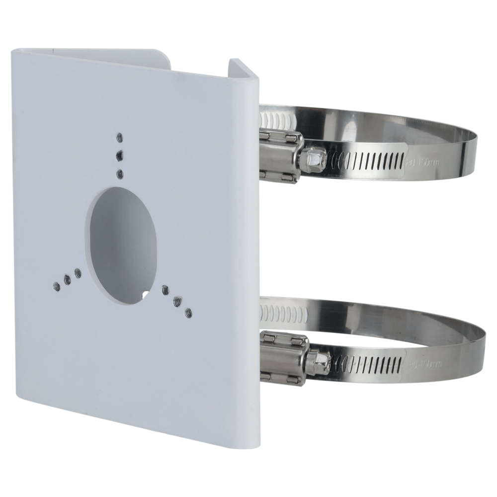 Supporto per palo - Adatto per telecamere bullet - Lega di alluminio - 140 mm (I) x 130