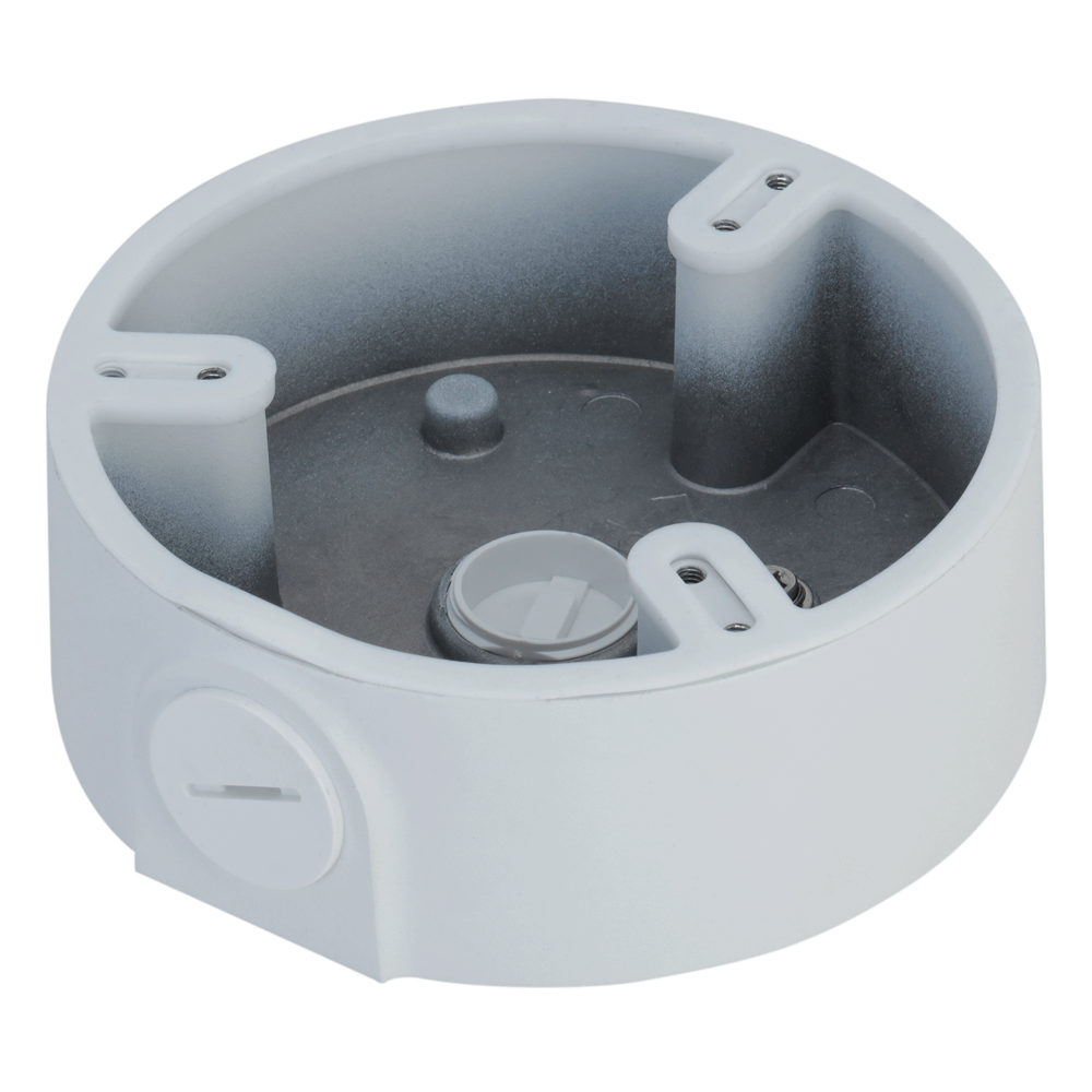 Scatola di giunzione - Per esterni - Installazione a tetto o parete - Passacavo - Lega di alluminio - Colore bianco