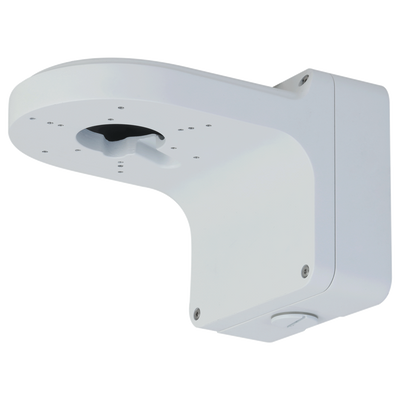 Staffa a parete
 - Per telecamere dome
 - Adatto per esterni
 - Carico massimo 3 kg - Passacavo - Colore bianco