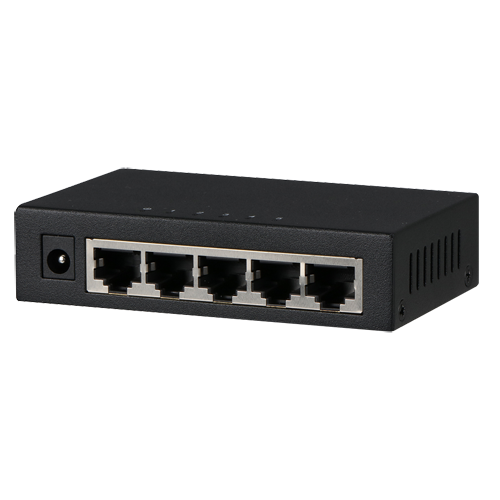 Switch Branded Gigabit - 5 porte RJ45 - Velocità 10/100/1000 Mbps - Alta velocità in tutte le porte - Specifico per reti ad alte prestazioni - Plug &amp; Play