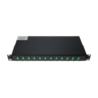 FENIVA | Pannello patch 1U per rack da 19 pollici - Include 12 adattatori SC simplex installati - Finitura APC per una bassa perdita di segnale ottico - Vassoio di giunzione interno integrato - Viene fornito vuoto, senza pigtail inclusi - Superficie e...