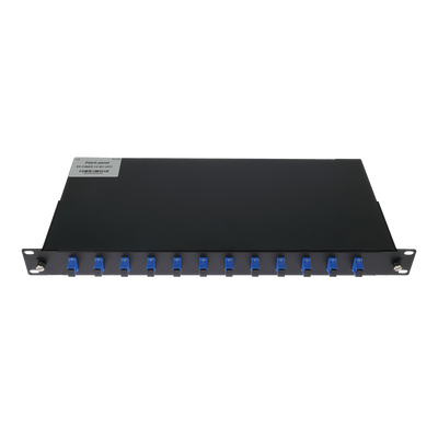FENIVA | Pannello patch 1U per rack da 19 pollici - Include 12 adattatori SC simplex installati - Finitura UPC per una bassa perdita di segnale ottico - Vassoio di giunzione interno integrato - Viene fornito vuoto, senza pigtail inclusi - Superficie e...