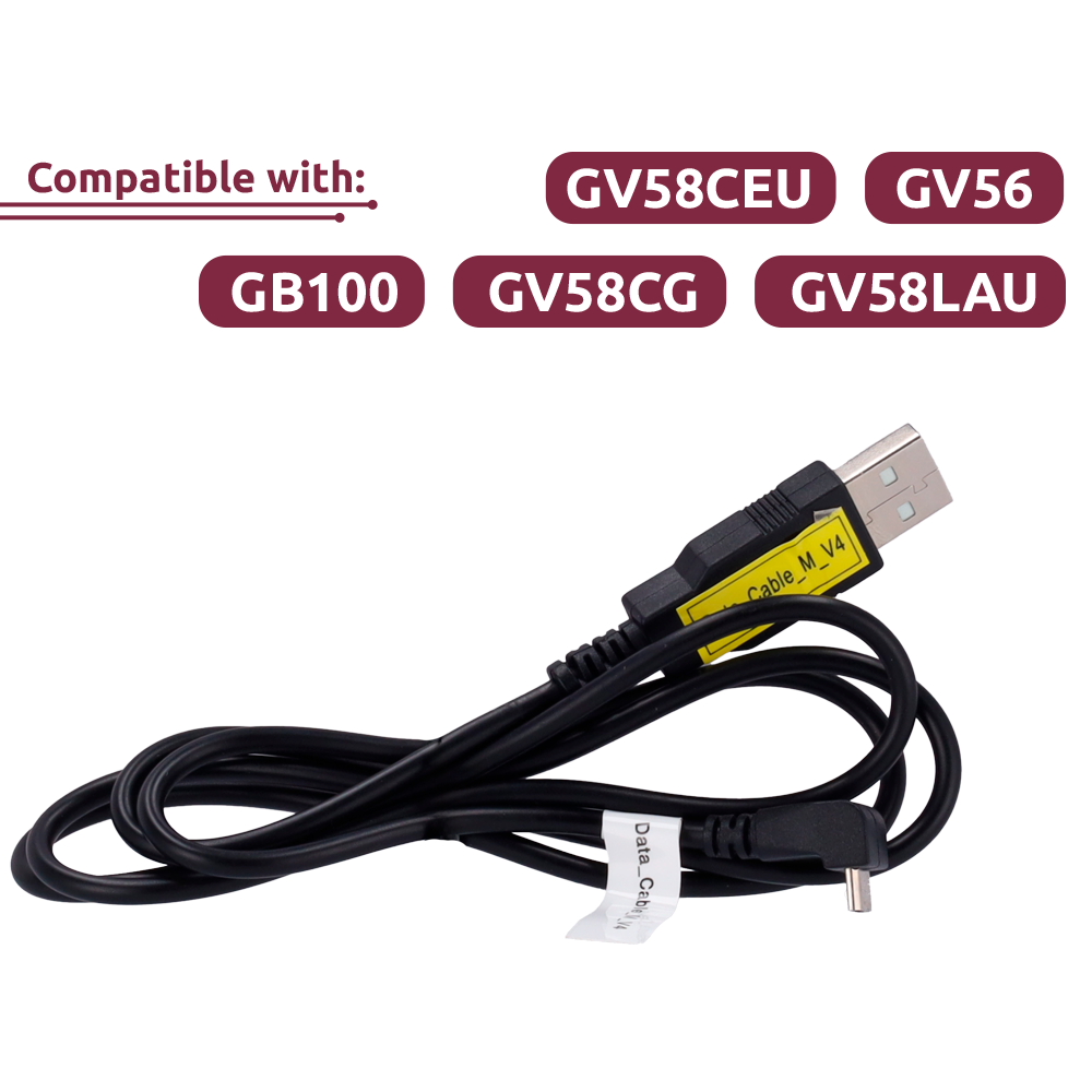 Cavo dati da USB a micro USB - Compatibile con GV56/GV58CEU/GV58LAU/GV58CG/GB100