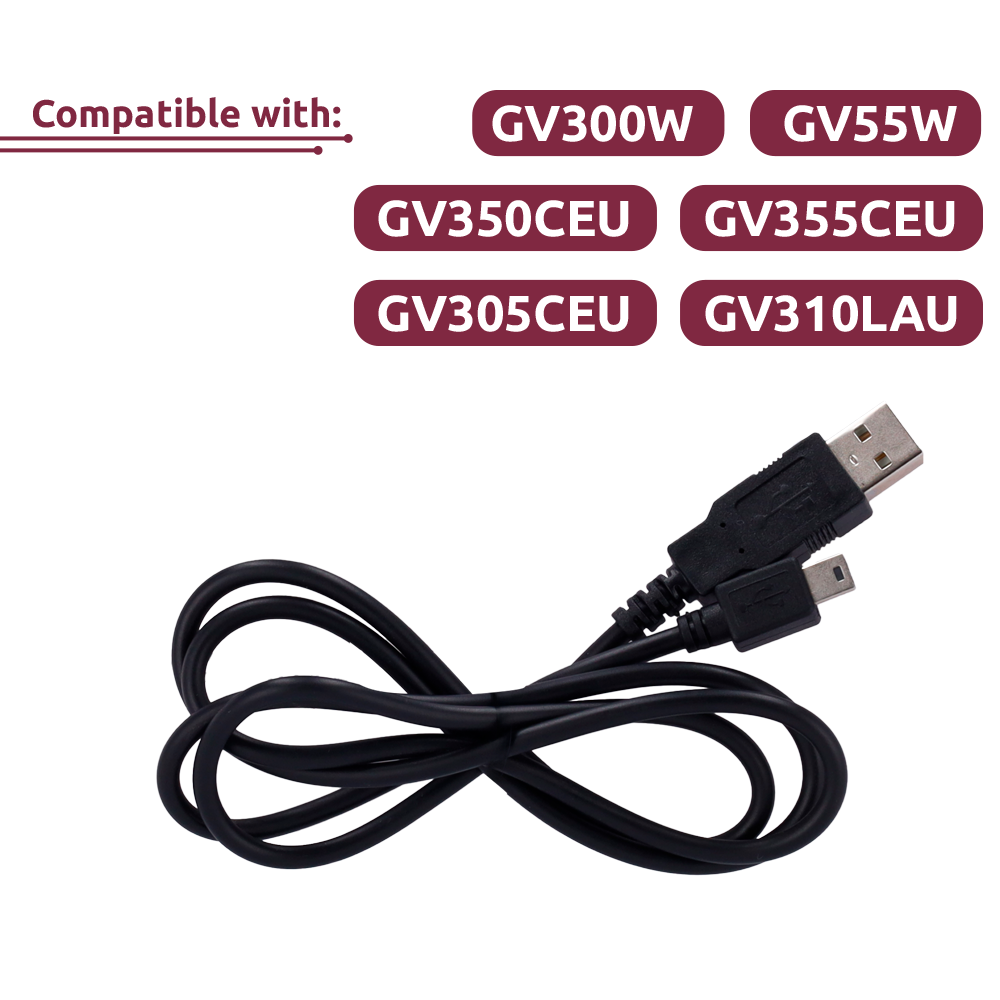 Cavo dati mini USB - Compatibile con GV300W/GV55W/GV355CEU/GV350CEU...
