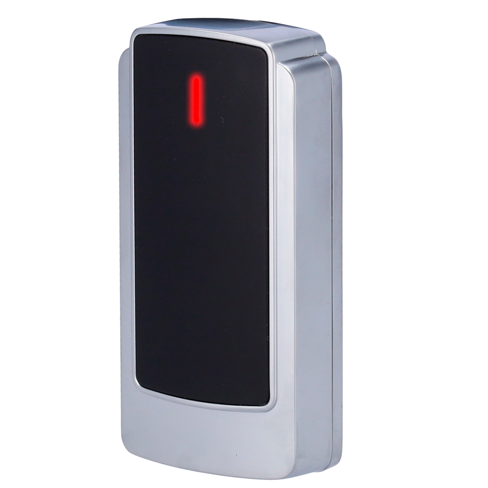 Lettore di accesso - Accesso tramite scheda MF - Indicatore a LED e acustico - Wiegand 26/34 - Compatibile con dispositivi di terze parti - Adatto per uso esterno IP68 | Metallo