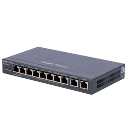 Reyee Router PoE Controller Cloud - 8 Porte PoE+ RJ45 GE + 2 Porte RJ45 GE - 10 Porte RJ45 10/100 /1000 Mbps - Supporta fino a 4 WAN per il failover o il bilanciamento - Fino a 600 Mbps di larghezza di banda - Server VPN IPSec