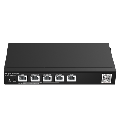 Reyee Router PoE Controller Cloud - 4 Porte PoE+ LAN + 1 Porta WAN - 5 Porte RJ45 10/100 /1000 Mbps - Supporta fino a 4 WAN per il failover o il bilanciamento - Fino a 1500 Mbps di larghezza di banda - Server VPN IPSec