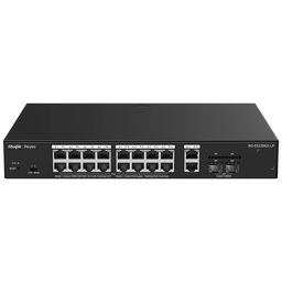 Reyee Switch PoE Cloud Managed - 16 PoE 802.3af/at + 2 SFP + 2 uplink RJ45 - 26 RJ45 10/100/1000Mbps + 2 SFP 10/100/1000 - 30W per porta 802.3af/at / Massimo 130W - VLAN/Port Isolation/Loop Detection - Limite di Velocità della Porta