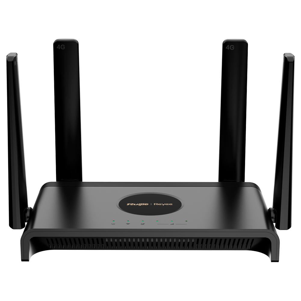 Router Reyee 4G SOHO - 4 porte Ethernet RJ45 Fast Ethernet - 4G (LTE) Cat 4 fino a 150Mbps - Slot per scheda Nano-SIM - Wi-Fi 802.11b/g/n 2.4GHz - Plug and Play