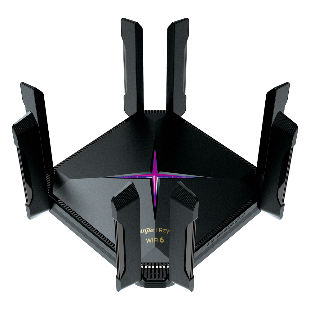 Reyee - Router Gigabit Mesh WiFi 6 AX6000 - 4 RJ45 10/100/1000 1 RJ4510/100/1000/2500 - 802.11ax 4x4 e dual-band  2