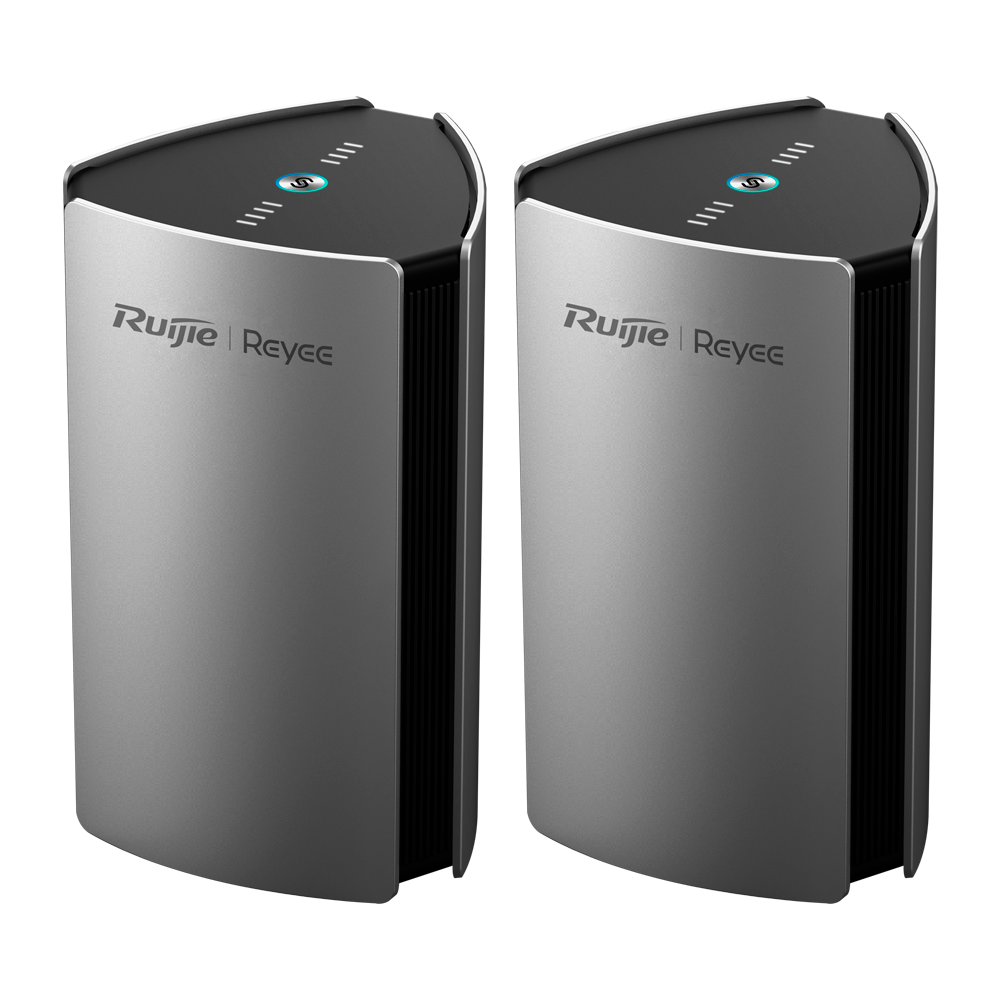 Reyee Pack 2 Router Gigabit Mesh Wi-Fi 6 AX3200 - 4 Porte RJ45 10/100/1000 Mbps - 802.11ax 4x4 dual band 2.4 e 5 GHz  - Gestione Remota tramite Cloud e App - Controllo Genitori