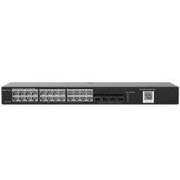 Reyee Switch Cloud Layer  2 - 24 porte RJ45 Gigabit - 4 SFP Gigabit - Static LAG/DHCP Snooping/IGMP Snooping/Port Mirroring - VLAN/Port Isolation/STP/RSTP/ACL/QoS/LACP/SNMP - Montaggio su rack
